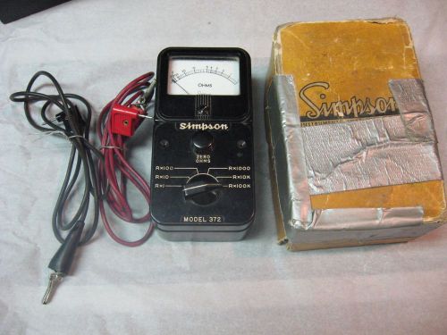 VINT.SIMPSON OHM METER~MODEL 372 Series 2