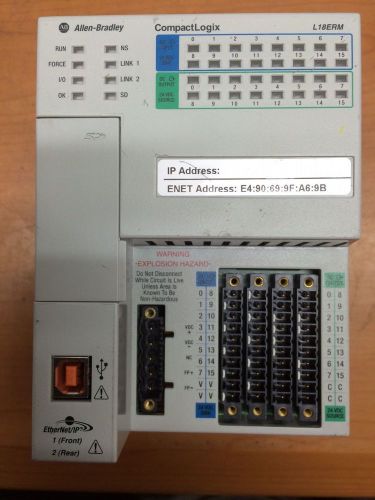 AB Allen Bradley 1769-L18ER-BB1B CompactLogix 0.5MB Controller