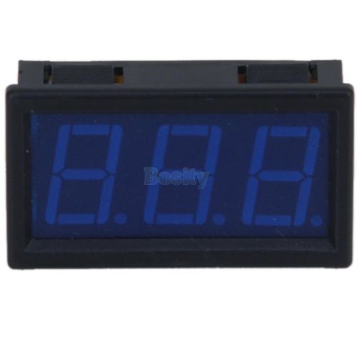 Dc 4.5-39.9v voltmeter blue led 3 digits display voltage panel meter with cable for sale