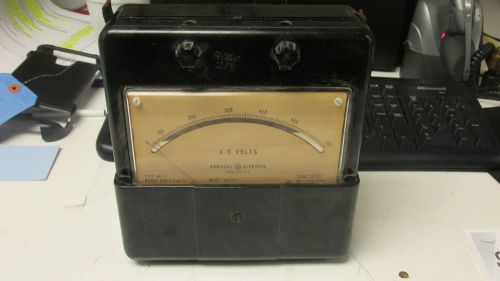 General electric volt meter vintage 0-600 vac br for sale