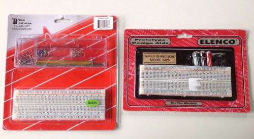 Elenco Breadboard Model 9425 With A Twin Industries Breadboard With Ties