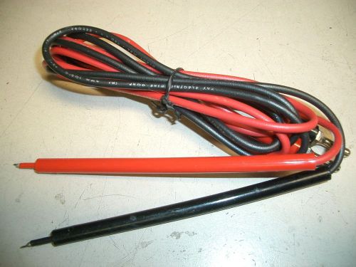 Tektronix TEK DM501, DM502, original dual probe test leads, with pouch