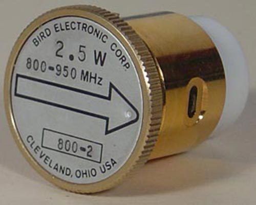 Bird 800-2 2.5W 800-950 MHz Wattmeter Slug/Element 43+