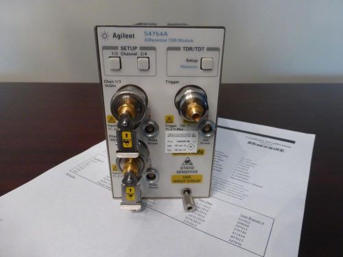 Agilent 54754a differential &amp; single ended tdr/tdt module 86100 a b c d - cal&#039;d! for sale