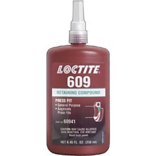 Loctite 609 8.45 Fl. Oz. Huge Bottle! (250ML) Ret. Compound 60941