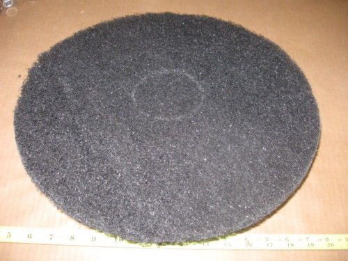 1 BOX OF 5 SKILCRAFT 15&#034; BLACK FLOOR STRIPPING PADS NEW