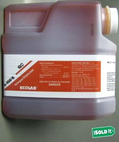 ECOLAB AIRKEM QC A-456-N DETERGENT DISINFECTANT INCL 2-1.3L/44 fl oz RETAIL $88