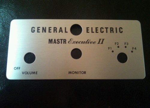 GENERAL ELECTRIC GE MASTR EXECUTIVE EXEC 2 MOBILE FACEPLATE ESCUTCHEON 4F NOS