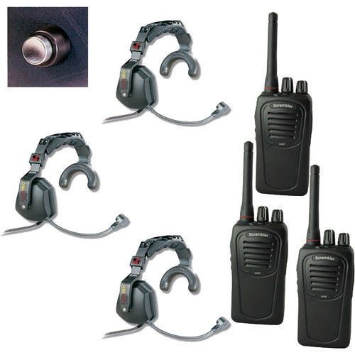 SC-1000 Radio  Eartec 3-User 2-Way Radio Ultra Single Shell Mount USSC3000SH