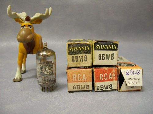 6BW8 Vacuum Tubes  Lot of 5  GE / RCA / Sylvania