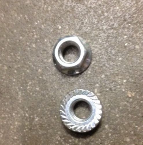 (100) 3/8-16 Serrated Hex Flange Nuts Locknuts