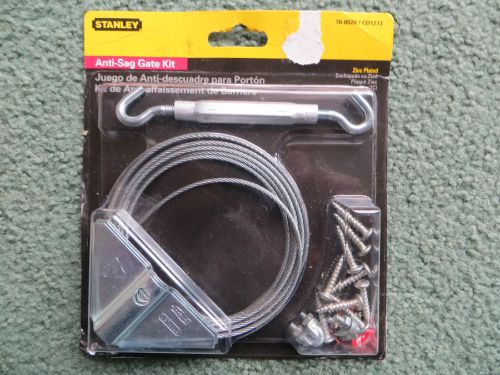 NEW STANLEY HARDWARE 76-0828 ANTI-SAG GATE KIT ZINC PLATED