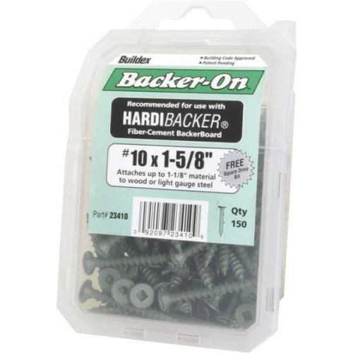 ITW Brands 23410 Backer-On Cement Board Screw-150PC 10X1-5/8 BACKER-ON