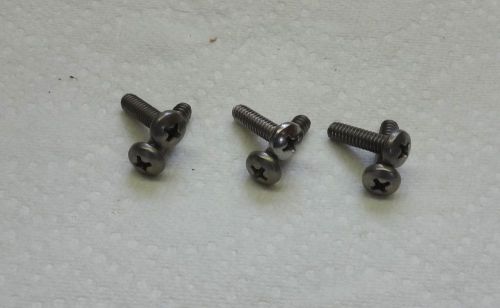 50 each 10-24 x 3/4&#034; STAINLESS STEEL ROUND PHILLIPS HEAD MACHINE SCREWS NEW!