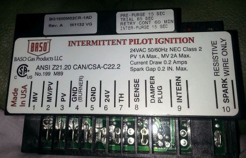 Baso intermittent pilot ignition for sale