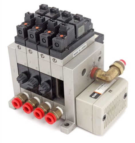 Smc pneumatic air solenoid valve manifold +nzm103h/nzse1-00-55/nvj114/zzm-sa #2 for sale