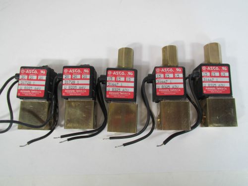 LOT ASCO Solenoid Valves U8225 A4V, U8325 A3V Air Water Oil, Sub Miniature Valve