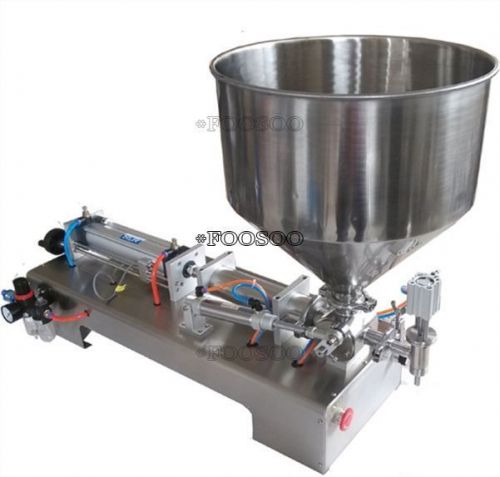 Filling cosmetic 300-2500ml pneumatic paste full horizontal machine for sale