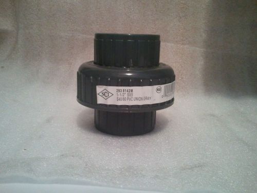 6 new ~ 1-1/2&#034; union pvc gray 40/80 slip epdm o-ring for sale