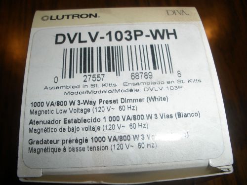 Lutron Diva DVLV-103P-WH - Dimmer 23 AVAILABLE