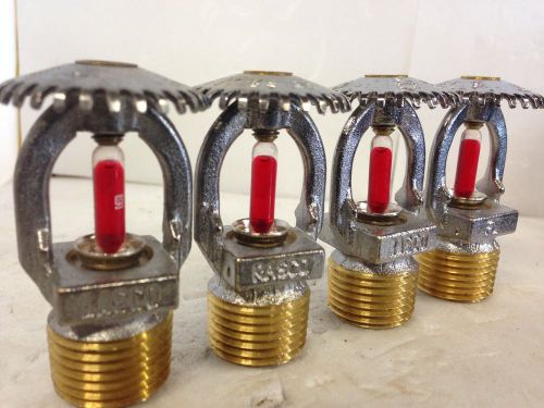 Lot of 4 Standard Upright Model F1 SSU R1725 Rasco Fire Sprinklers