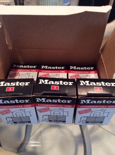 master Lock no 3 commercial use lock set of 6 nib