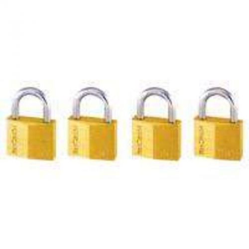 Padlock 1/4In 7/8In 1-1/2In MINTCRAFT Brass Padlocks HD-240DX4-3L Solid Brass