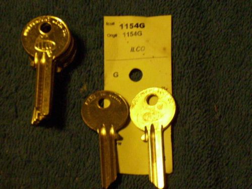 VINTAGE ILCO KEY BLANKS FOR VINTAGE ILCO LOCKS, ILCO #1154G / 1154G