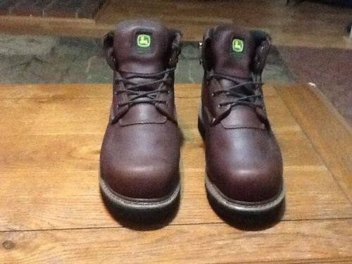 John Deere Work Boots, Steel Toe And Met Grd JD6373 9.5m