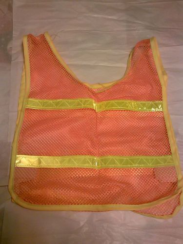 MESH ORANGE OVER THE HEAD SAFETY VEST