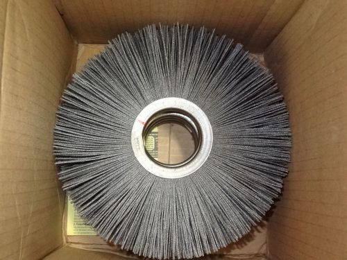 New osborn 20652, 8&#034; x 1/2&#034; x 2&#034; i.d. atb narrow face abrasive brush wheel 80-ke for sale