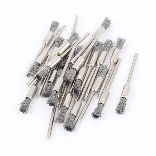 22pcs 2.3mm mandrel gray wire pen polishing brush for dremel rotary tool for sale