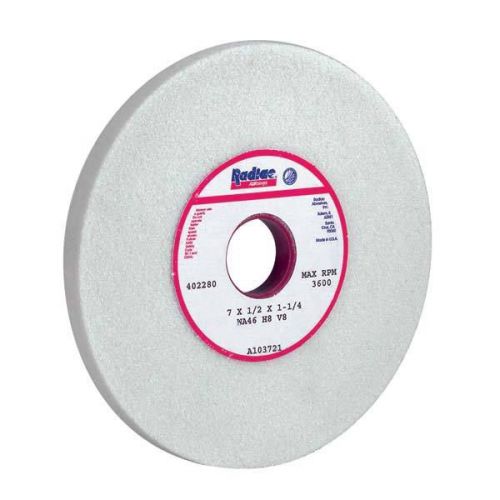 Radiac A104086 White Aluminum Oxide Surface Grinding Wheel - Size: 8&#034; x 1/2&#034; x