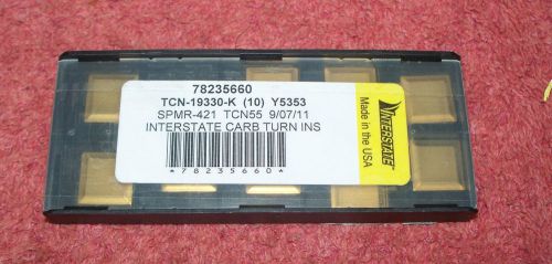 INTERSTATE    CARBIDE  INSERTS   SPMR 421    GRADE  TCN55   PACK OF 10