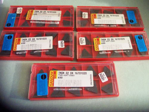 New 50 Pcs - TNG 434T-0320  Grade 650 Ceramic Inserts Sandvik