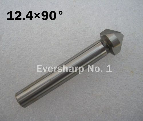 New 1pcs hss chamfer end mill cutter dia 12.4mm 90degree 3flute countersink bit for sale