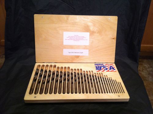 29 pc. Premium Drill Bit Set Split Point Black &amp; Gold USA Made!