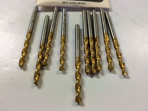 Cleveland 16003  2165TN 7/64&#034; Screw Machine Length Parabolic Drill Lot Of 10