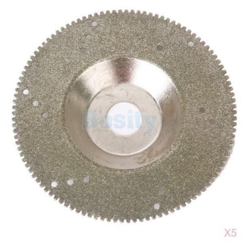 5x Grit 80 Diamond Cutting Disc Saw Blade Cut Off Wheel Craft Jewelry Tool 100mm