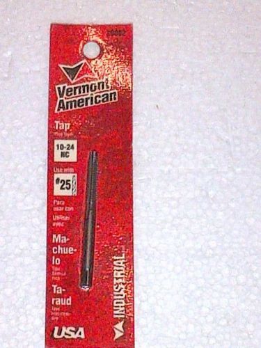 VERMONT AMERICAN 20062 Machine Screw Tap, Plug, #10-24,NC (use with #25 bit)