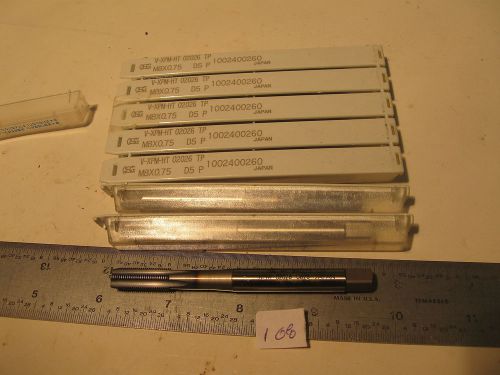 8 pc M8 x .75 OSG V-XPM-HT 02026 TP D5 1002400260 4 Flute Plug  (108)