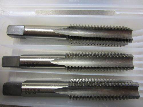 Hanson &amp; whitney 5/8&#034;-11 nc h3 hss 4 flutes pipe tap set bottom plug taper 26010 for sale