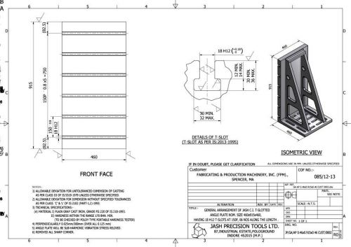 Jash set of two 36&#034; x 18&#034; x 18&#034; angle plates for sale