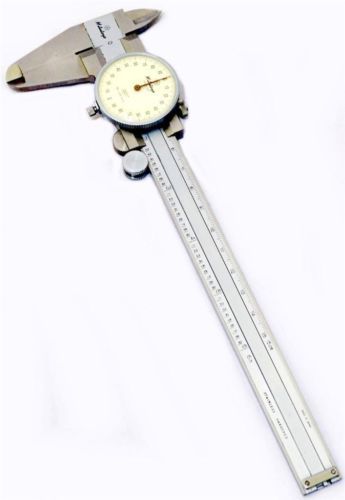 MITUTOYO 505-626 .001&#034; HARDENED STAINLESS STEEL 0 - 6&#034; RANGE DIAL CALIPER JAPAN