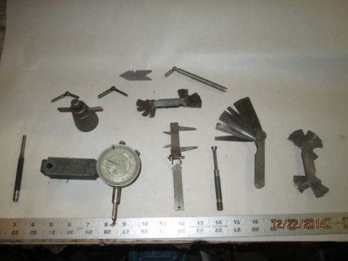 MACHINIST TOOLS LATHE MILL Lot Inspection Gages Gauge s Starrett Screw Jack Etc