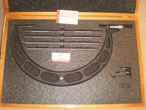 BEAUTIFUL! STARRETT 224 Interchangeable Anvil 16&#034;- 20&#034; Outside Micrometer Inch