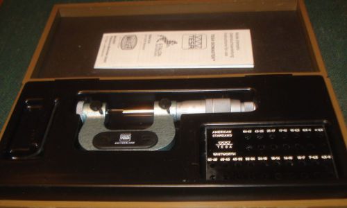 TESA 002 .20001 SCREW THREAD MICROMETER 0-1 INCH .001 GRADS NO ANVILS