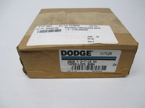 NEW DODGE 117125 3020 X 2-7/16 KW TAPER-LOCK BUSHING D293115