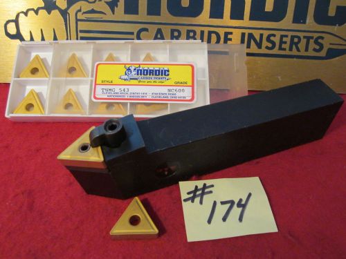 1 RTW LATHE TOOL HOLDER WITH 10 TNMG 543 NC600 NORDIC CARBIDE INSERTS {174}