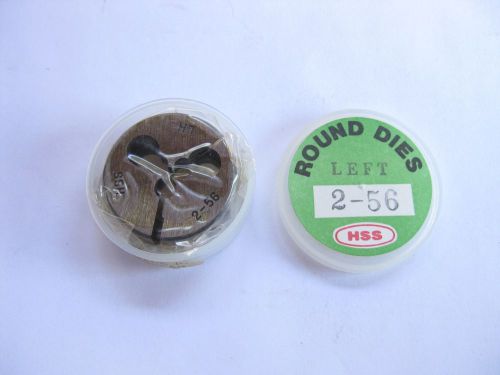 2-56 X 1&#034; HSS LEFT HAND ROUND ADJUSTABLE DIE MADE IN JAPAN